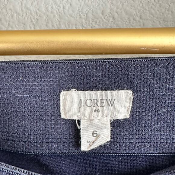 J. Crew Women's Pixie Ponte Pants Size 6 Blue - Picture 2 of 5